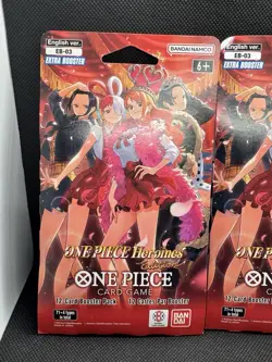 ONE PIECE Heroines EB-03 Sleeved Booster Pack English LOT OF 2 New/Sealed - Image 3