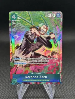 One Piece OP15 Roronoa Zoro OP13-037 TR Foil - (Treasure Rare) English - Image 1