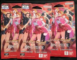 ONE PIECE Heroines EB-03 Lot of 3 Sleeved Booster pack English Unopened In-hand - Image 1