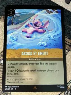 Disney Lorcana Winterspell Akood Et Emuti 29/204 Cold Foil - Lilo & Stitch NM/M - Image 1