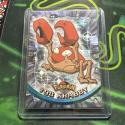 Krabby #98 Topps 1999-2000 Pokemon Cards Tv Animation Edition Nintendo NP - Image 1