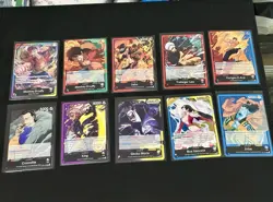 Leader 10 card Lot Bandai One Piece Card Game Luffy Sabo Law Ace Crocodile king - Image 1