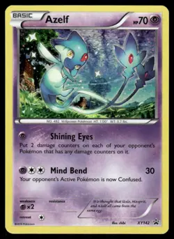 Pokemon Cards Azelf XY142 XY Holo Promo LP - Image 1