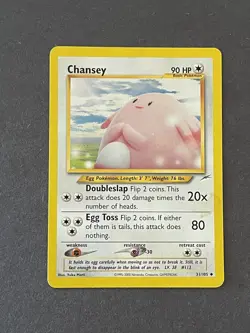 Pokemon TCG Chansey 31/105 Neo Destiny Unlimited Uncommon Card Near Mint - Image 1