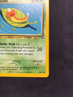 Pokemon Cards: 1st Edition Neo Discovery Common: Weedle 70/75 - Image 4