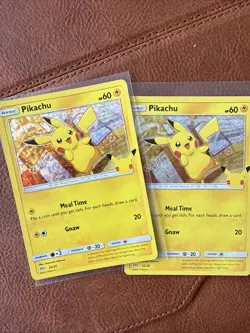 Pikachu 025/025 McDonald's 25th Anniversary Holographic (2 Cards Included Total) - Image 1