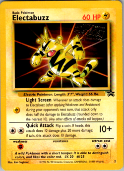 Electabuzz Base Set 2 2/130 Holo Rare Vintage Pokemon Card - Image 1