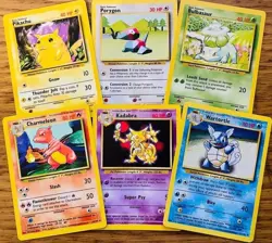 Vintage Pokemon Cards Pack 10 Cards WOTC Era + 1st Edition Guaranteed Lot - Image 1