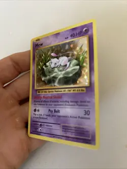 Mew HOLO RARE 53/108 Pokemon TCG XY Evolutions Card NM Shiny foil 2016 - Image 2