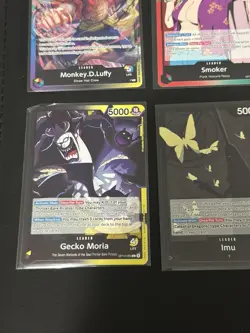 Leader 10 card Lot One Piece Card Game Luffy Smoker Law Imu Sabo Boa Gecko Moria - Image 2