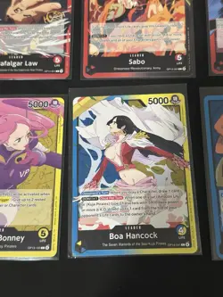 Leader 10 card Lot One Piece Card Game Luffy Smoker Law Imu Sabo Boa Gecko Moria - Image 5