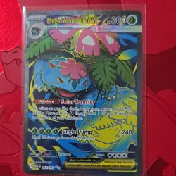 Pokemon Mega Venusaur EX Full Art Holo ME01 155/132 Ultra Rare 380 HP Card - Image 1