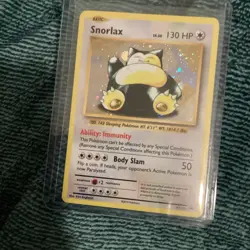 Pokemon Snorlax Basic Holo Card XY179 130 HP 50 Attack English TCG - Image 3