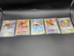 Pokemon XY Evolutions 5 Card Lot EX, Mega EX, Charizard, Pidgeot - Image 1
