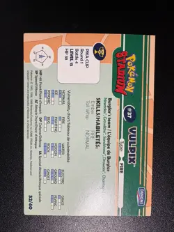 Vulpix POKEMON STADIUM Vintage 2000 LP DANONE Card 32/40 #37 Catch Em All - Image 3