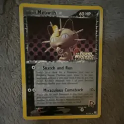 Rocket's Meowth 46/109 EX Team Rocket Returns Reverse Holo 60 HP Pokemon Card E… - Image 1