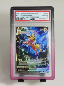 Jolteon VMAX SWSH184 PSA 8 SWSH: Sword & Shield Promo Cards Holo - Image 1