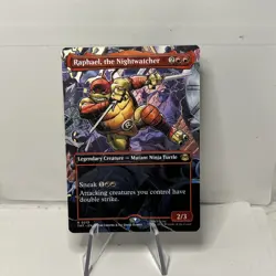 Raphael, the Nightwatcher TMT 0213 Extended Art MTG Ninja Turtles NM/M Regular - Image 1