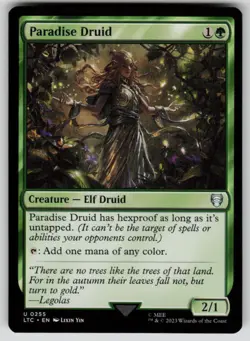 Paradise Druid Commander: The Lord of the Rings 255 MTG NM - Image 1