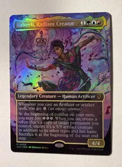 Saheeli, Radiant Creator (Borderless) 3 M Foil DRC MTG NM - Image 1