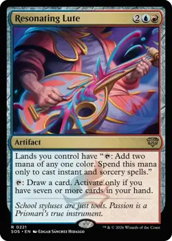 MTG Secrets of Strixhaven - Resonating Lute - NM - Image 1