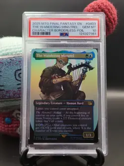 The Wandering Minstrel (Borderless Foil) - #403 - Final Fantasy - PSA 10 - Image 1