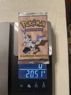 Pokemon Fossil Booster Pack Aerodactyl Wizards of the Coast English - Image 1