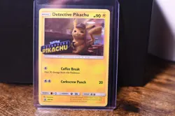 1x Mp+ Lp Pokemon Detective Pikachu Promo Stamped Holo Card SM190 - Image 1