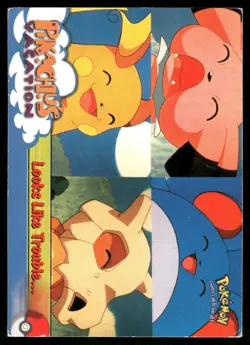 Pokemon Cards Looks Like Trouble.. #44 Topps The First Movie Trading Cards LP *2 - Image 1