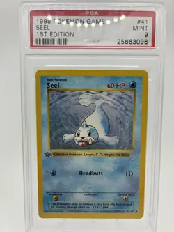 1999 Pokemon Seel Base Set 41/102 1st Edition Shadowless PSA 9 Mint - Image 1