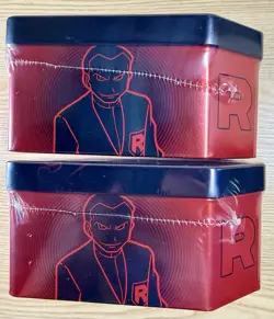 Pokemon Team Rocket Destined Rivals Tin Set of 2 Mewtwo And Nidoking Sealed - Image 3