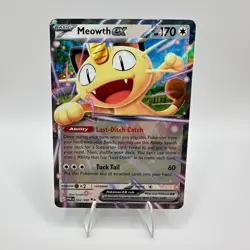 Pokemon Meowth ex 062/088 Perfect Order Double Rare DR Holo TCG Card - Image 1