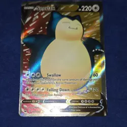 Nintendo Snorlax V Sword & Shield Holo Card Lot (2) English Pokemon TCG - Image 1
