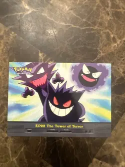 EP22 THE TOWER OF TERROR - BLUE LOGO - NON-HOLO - TOPPS POKEMON TV CARD NM - Image 1