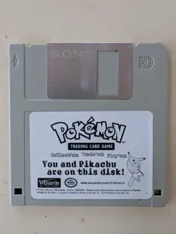 1999 Pokemon Wizards of the Coast You and Pikachu Floppy Disk, Original Folder - Image 2
