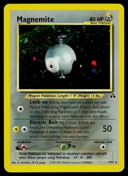 Pokemon Card - Magnemite Neo Discovery 7/75 Holo Rare - Image 1