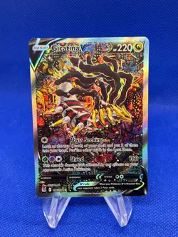 Pokemon Lost Origin Giratina V 186/196 Alternate Alt Art Full Art LP - Image 1