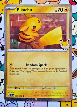 Pikachu - (Cosmo Holo) 051/162 2026 Pokemon Day - Image 1