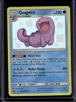 2019 Pokemon SM Hidden Fates Quagsire Shiny Vault #SV10/SV94 - Image 1