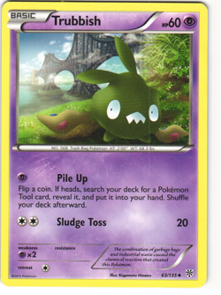 Trubbish Uncommon Pokemon TCG Plasma Storm 63/135 HP - Image 1