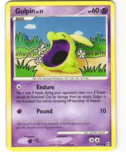 Gulpin Uncommon Pokemon TCG Arceus 40/99 MP - Image 1