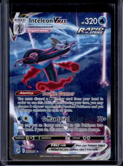 2021 Pokemon SWSH Fusion Strike Inteleon VMAX #266/264 - Image 1