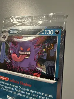 With Swirl Pokemon TCG Gengar 050/088 EBGames Stamped Promo English Sealed - Image 3