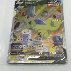 Pokemon Tyranitar v Alternate Art Near Mint Sleeping Tyranitar 155/163 - Image 3