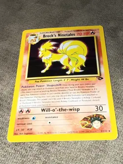 2000 Pokemon Gym Challenge Brock's Ninetales #3/132 Unlimited Holo Rare Foil - Image 1