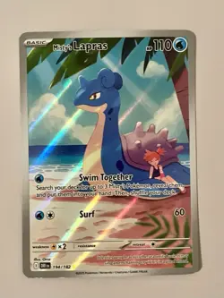Pokemon TCG Misty's Lapras 194/182 Destined Rivals Holo Illustration Rare EN - Image 1