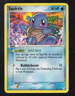 Squirtle 64/100 Common Crystal Guardians Pokemon LP - Image 1