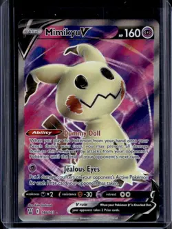 2021 Pokemon SWSH Battle Styles Mimikyu V #148/163 - Image 1