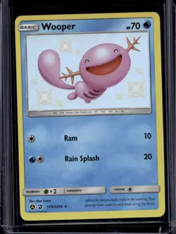 2019 Pokemon SM Hidden Fates Wooper Shiny Vault #SV9/SV94 - Image 1