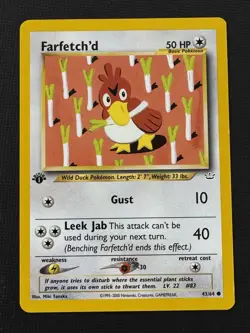 Pokemon Farfetch'd 43/64 Neo Revelation 1st Edition Regular Common 50HP Basic - Image 1